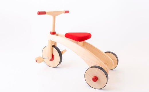 Design Labo i 木製三輪車 (赤)