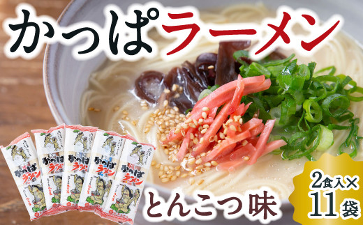 熊谷商店 かっぱラーメン2食入 (とんこつ味) 11袋