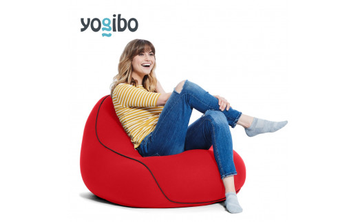 ビーズクッション Yogibo LounGer (ヨギボー ラウンジャー) レッド [M356-2RD]