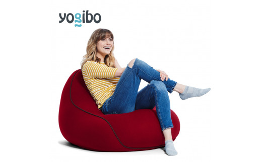 ビーズクッション Yogibo LounGer (ヨギボー ラウンジャー) ワインレッド [M343-1BG]