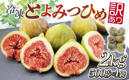 【訳あり】冷凍いちじく「博多とよみつひめ」 2kg (500g×4パック) [M872]