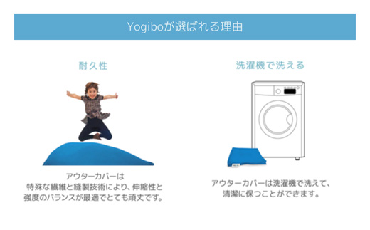 ビーズクッション Yogibo Zoola Pyramid (ヨギボー ズーラ ピラミッド) スカイ [M628-2SK]