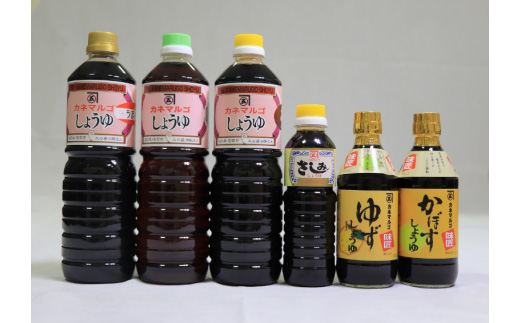 カネマルゴの醤油とポン酢 6本セット [M182]