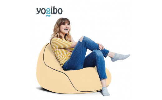 ビーズクッション Yogibo LounGer (ヨギボー ラウンジャー) クリームホワイト [M349-1CM]
