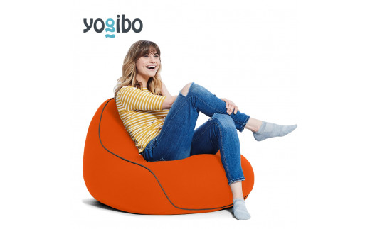 ビーズクッション Yogibo LounGer (ヨギボー ラウンジャー) オレンジ [M354-1OG]