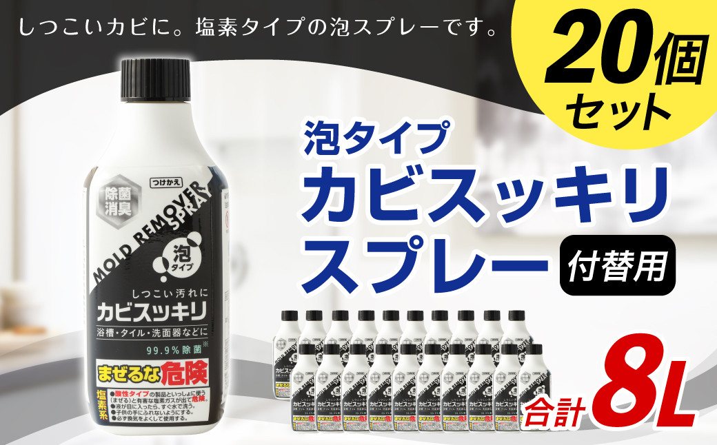 付替用 カビスッキリスプレー 防カビ お掃除 泡スプレー