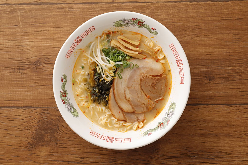 うまかっちゃん 博多からし高菜風味 30食（5袋×6パック） 豚骨ラーメン からし高菜 高菜 ラーメン 豚骨 とんこつ 袋ラーメン