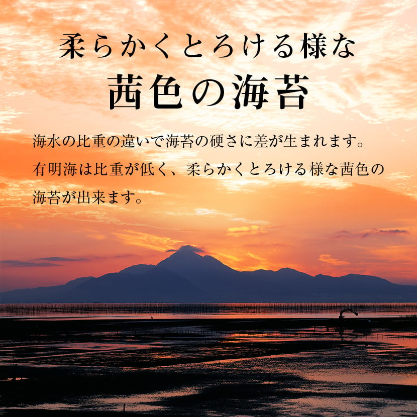 【訳あり】有明海産 焼き海苔 2切8枚×13袋 合計104枚