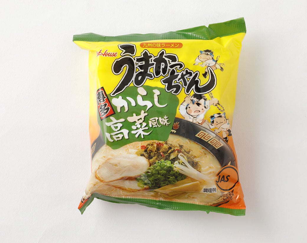 うまかっちゃん 博多からし高菜風味 30食（5袋×6パック） 豚骨ラーメン からし高菜 高菜 ラーメン 豚骨 とんこつ 袋ラーメン