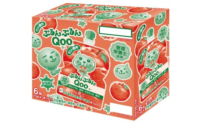ミニッツメイド ぷるんぷるんQoo りんご パウチ 125g（30本入）リンゴ