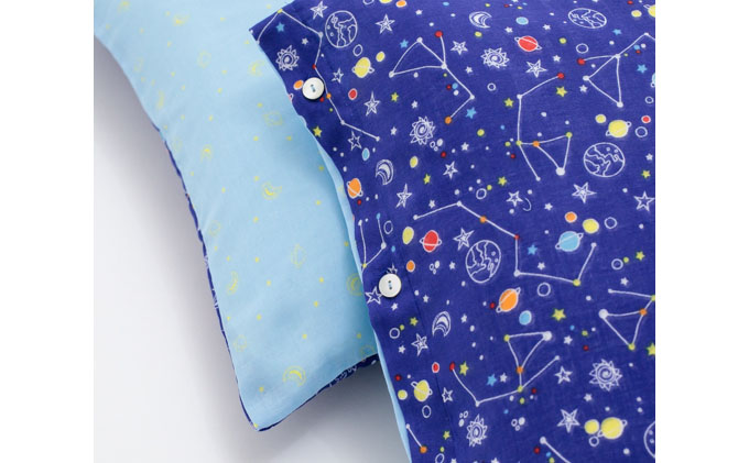 PGガーゼ　布団カバー＆枕カバー 宇宙 寝具 綿 