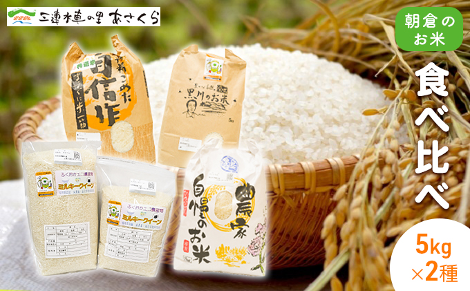 米 令和6年度 朝倉のお米 5kg×2種