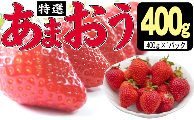 いちご 2024年12月より発送 特選あまおう 400g※配送不可：離島