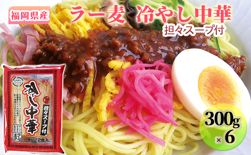 冷やし中華 福岡県産 ラー麦 1ケース 担々スープ付 麺