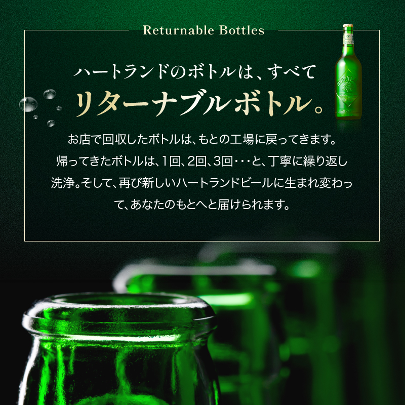 定期便 3ヶ月 キリン ビール ハートランドビール 500ml 中瓶 12本 箱入 お酒 アルコール 瓶 3回 お楽しみ 