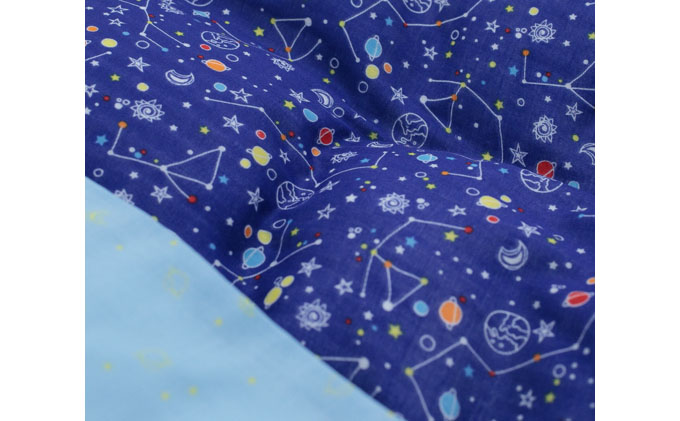 PGガーゼ　布団カバー＆枕カバー 宇宙 寝具 綿 