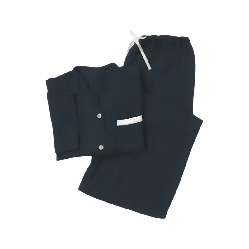 PGガーゼ 夏ガーゼパジャマ メンズ ネイビー