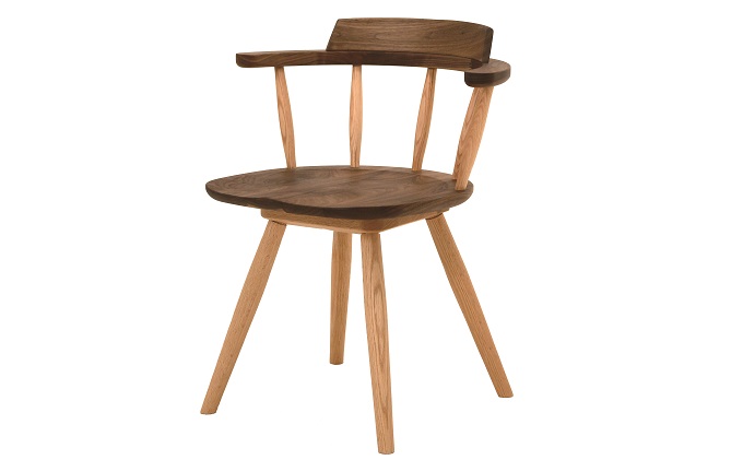 ナガノインテリア ダイニング チェア 『REAL』 DC341-0W 人間工学に