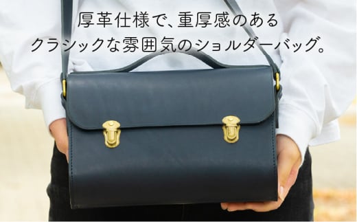 Classic Series 【 差し込み 金具 】 ロング ショルダー バッグ 《糸島》【LADIES&GENTLEMEN】 革製品 革鞄 カバン [ADK031]