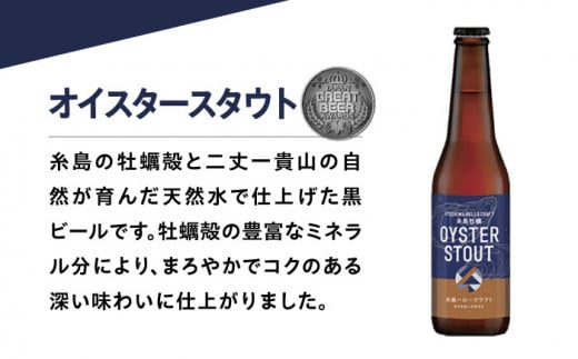 【全3回定期便】【 3種 飲み比べ 】糸島 クラフト ビール 瓶 詰め合わせ 6本 セット 糸島市 / HELLO BREWERY 地ビール ビール [AGM002]