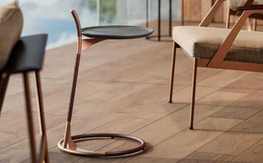 【Ritzwell】GQ SIDE TABLE　ハンドル革巻きタイプ [AYG062]