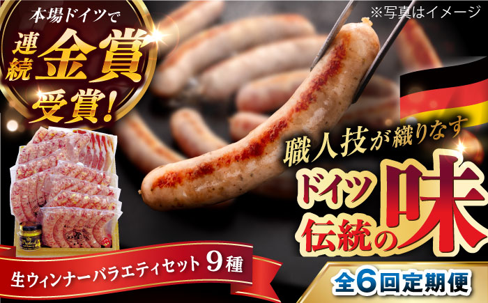 【全6回定期便】本場ドイツで連続金賞受賞！おすすめ ギフト セット ( ハム / ソーセージ / ウインナー )《糸島》【糸島手造りハム】[AAC014]