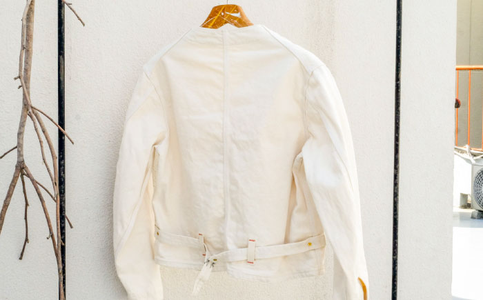 エンジニア ジャケット AF-369 VANILLA KIBATA engineer jacket 糸島市 / atelier FLOAT 生成り Vネック [AAF007]