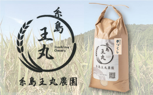 【令和6年産新米】糸島産 夢つくし 10kg　糸島市 / 糸島王丸農園 ( 谷口汰一 ) /いとしまごころ [AAZ005]