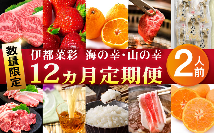【全12回】【限定30セット】伊都菜彩 プレミアム 定期便 (2人前) 糸島の山の幸、海の幸が詰まったバイヤーオススメの年間定期便 糸島市 / JA糸島産直市場 伊都菜彩 [AED011]