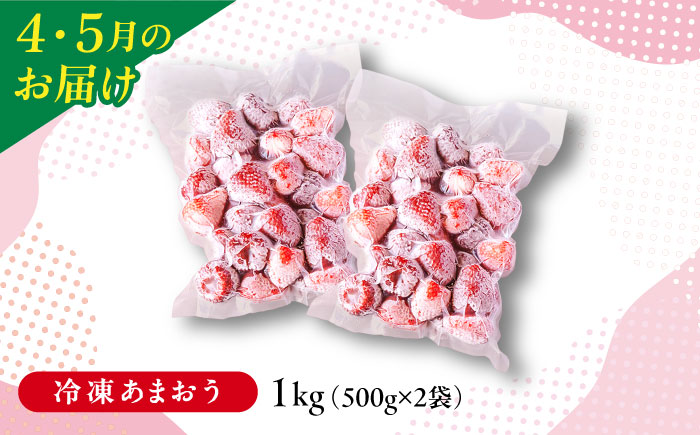 【全5回定期便】糸島産あまおうお楽しみ定期便 あまおう2パック×2回 / あまおうジャム3本 / 冷凍あまおう1kg 糸島市 / slowberry strawberry [APJ008]