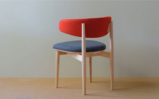 Round Chair ”Uuuh!”〈Red〉 糸島市 / nomade design 椅子 クラフト [AIF010]