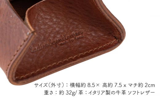 ボックス 型 の コインケース 《糸島》【LADIES&GENTLEMEN】 革製品 革財布 サイフ [ADK022]