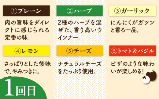 【全3回定期便】 ウインナー / ハンバーグ / ハム 月替り セット 糸島市 / 志摩スモークハウス 生ハム ベーコン [AOA038]