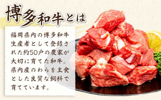 【全6回定期便】【訳あり】A4ランク 博多和牛 ミックス サイコロステーキ ( ヒレ ロース モモ ) 糸島ミートデリ工房 [ACA243] ステーキ 牛肉 赤身 黒毛和牛 国産 博多 和牛 A4 キャンプ アウトドア