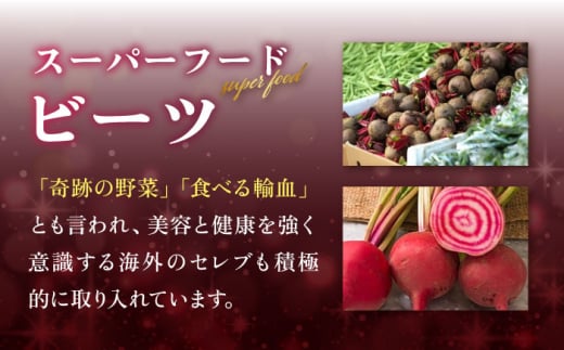 【限定販売】スーパーフード ビーツ 水煮 500g 【福岡県糸島産】 糸島市 / オーガニックナガミツファーム スムージー スープ [AGE045]