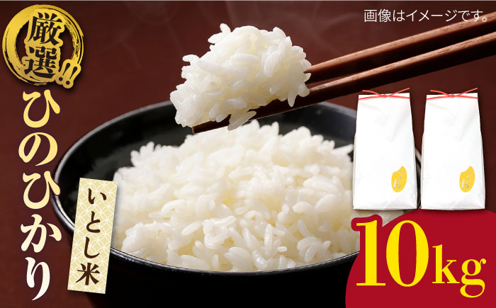 いとし米 厳選ひのひかり10kg (糸島産) 糸島市 / 三島商店 [AIM045] 米 白米