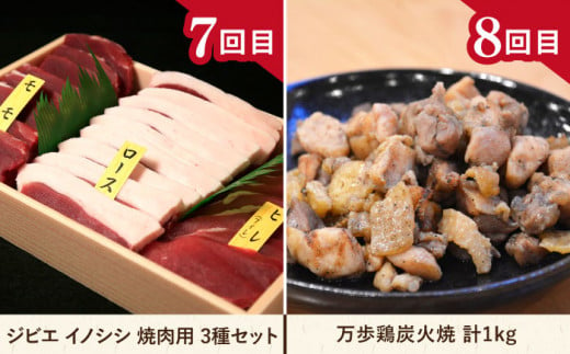 【全12回定期便】肉のお楽しみ定期便 食べ比べ セット （ 博多和牛 糸島和牛 糸島豚 はかた地どり イノシシ ウインナー シャトーブリアン ステーキ ハム ソーセージ ハンバーグ ） 糸島市 [AAH009]