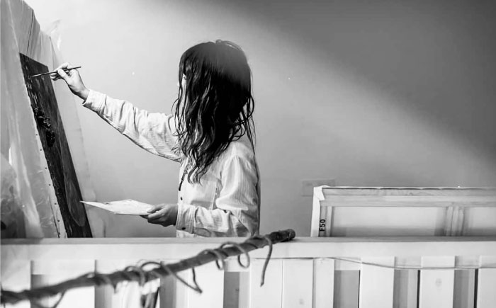 絵画作品（原画）F3号サイズ・額装あり 糸島市 / yaccka アート作品 [ACN010]