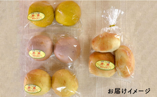 【 全3回 定期便 】身体がよろこぶ プチ パン セット ( 卵 / 乳製品 不使用 )《糸島》【天然パン工房楽楽】【いとしまごころ】[AVC009]