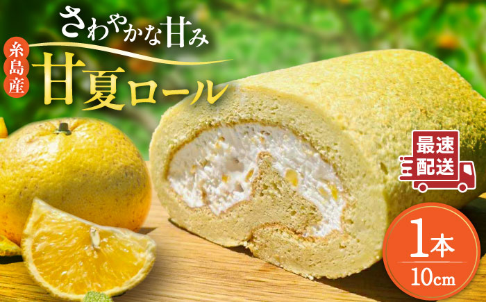 糸島甘夏みかんロールケーキ 1本 糸島市 / わかまつ農園 [AHB064]