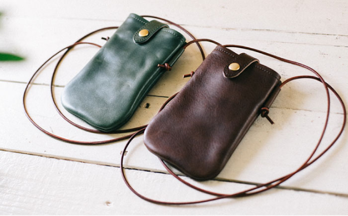 DURAM スマホポーチ 22013 糸島市 / Duram Factory クラフト ポーチ 革製品 [AJE073]