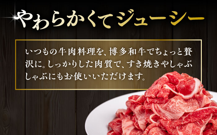 【全12回定期便】【A4/A5等級】博多和牛 切り落とし 1kg (500gｘ2P) 糸島市 / ヒサダヤフーズ 黒毛和牛 牛肉 スライス 雌牛 [AIA101]