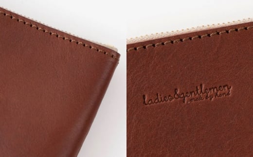 マチなしのファスナーポーチ Msize 糸島市 / LADIES&GENTLEMEN 本革 革製品 [ADK080]