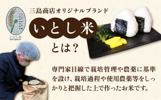 【2024年11月以降順次発送】【全12回定期便】糸島産 いとし米 厳選ひのひかり 10kg 糸島市 / 三島商店 [AIM052]