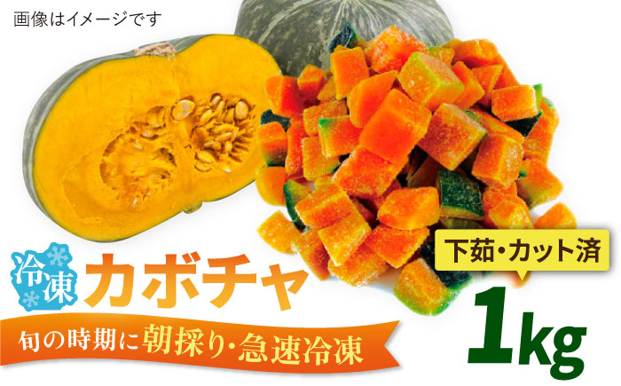 カボチャ 1kg 冷凍 カット済み 旬の時期に急速冷凍 【福岡県糸島産】 糸島市 / オーガニックナガミツファーム 野菜 南瓜 かぼちゃ [AGE051]