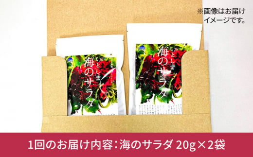 【全3回定期便】糸島の乾物 海藻 いとしま 海 の サラダ 2袋 糸島市 / 山下商店【いとしまごころ】 [ANA030]