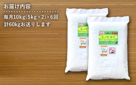 【全6回定期便】米 旋風 ヒノヒカリ 10kg（ 5kg×2 ） 糸島市 / 百笑屋 [ABF024]