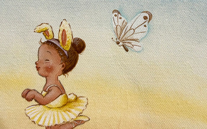 絵画「マーガレットのステージ」 糸島市 / 工房はーべすと [AYA081]