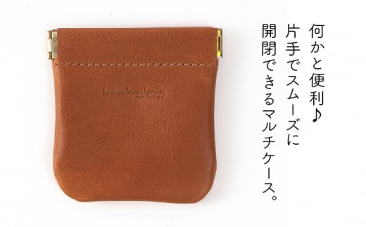 口金 の マルチ ケース 《糸島》【LADIES&GENTLEMEN】 革 革製品 [ADK013]