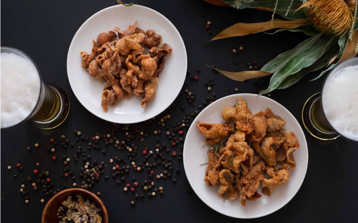 旨しおシリーズ おつまみ 2袋 セット（ 鶏皮 ・ ホルモン ） 糸島市 / 食工房たまひろ [ASA009] 鶏皮 チップス お菓子 おつまみ セット 詰め合わせ 旨塩 旨しお